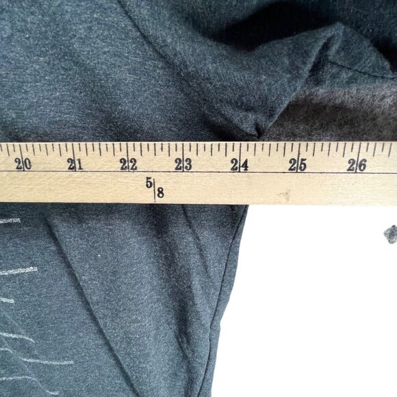 Liz Claiborne Top Womens XL Gray Striped Glitter Tee Short Sleeve Travel Resort - Picture 5 of 16